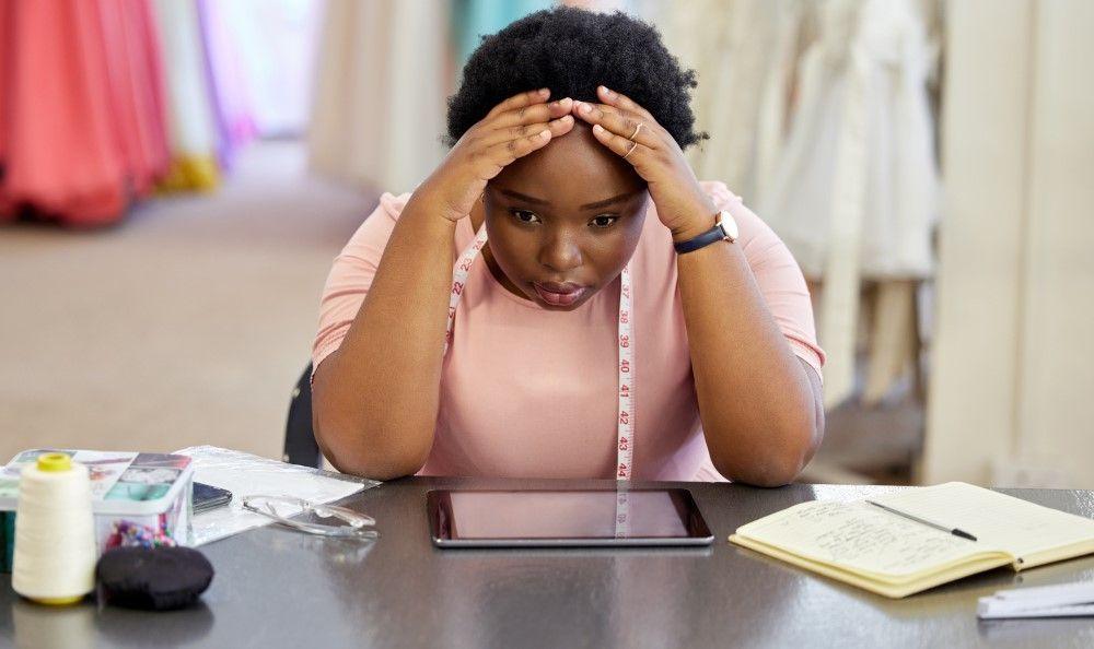 Worried business owner