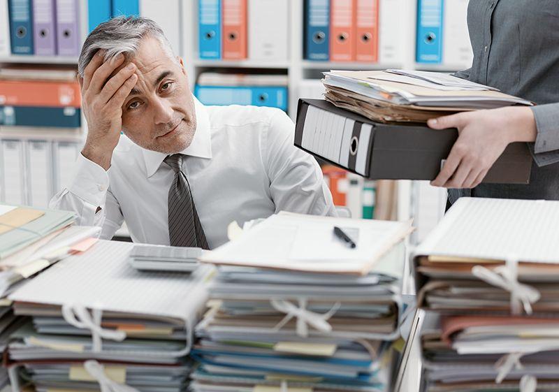 Frustrated business owner