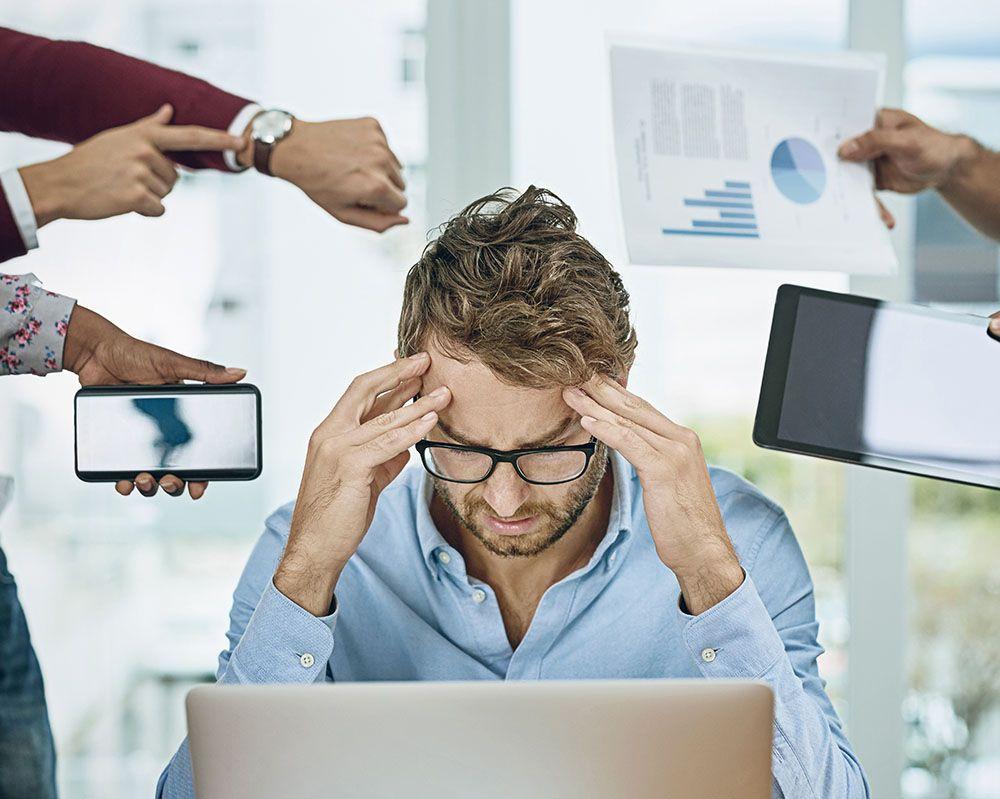 Frustrated business owner
